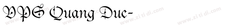 VPS Quang Duc字体转换